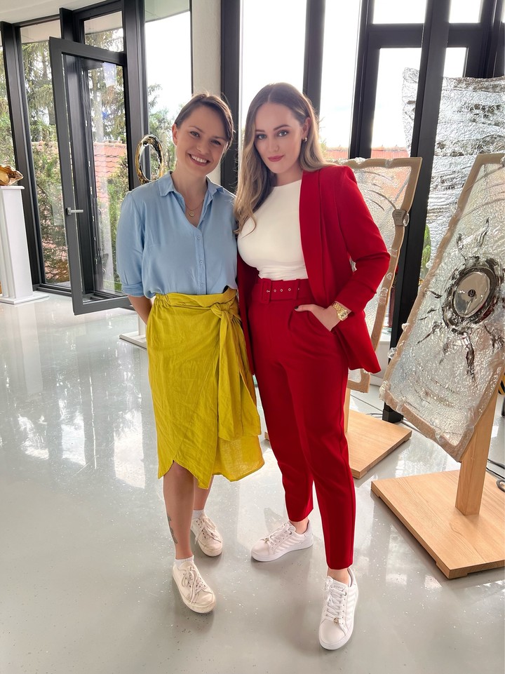 Kristína Kanátová a Karolína Prokopová